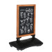 1Krijtstoepbord Hout Magnetisch met watertank 67x86 cm zijaanzicht met opschrift