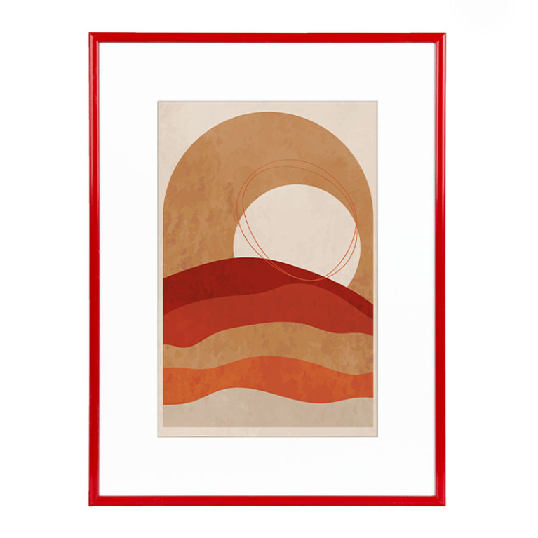 Wissellijst Rood A4 - Art Print en Passe Partout