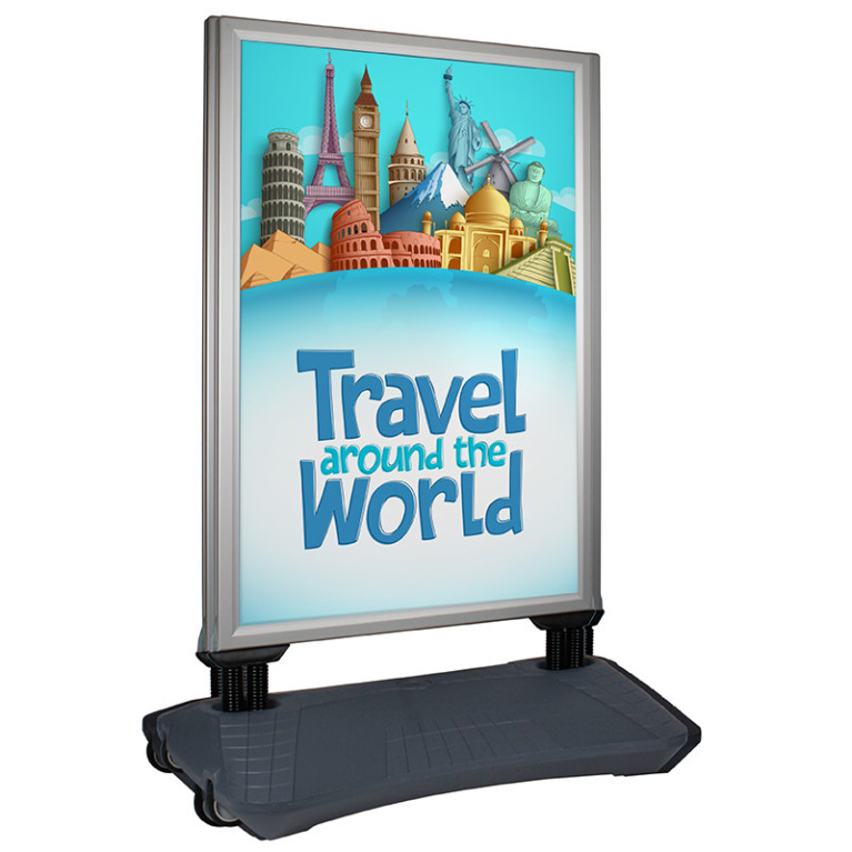 Stoepbord Premium Zilver A0 Overview