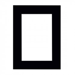 Passe Partout Zwart 60x80 cm - Voorkant