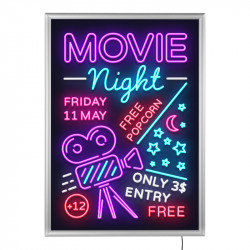 Kliklijst LED Eco A4 25mm - Art Print