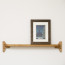 Foto Wandplank Eikenhout Naturel 80 cm - Vooraanzicht met lijst
