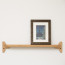 Foto Wandplank Eikenhout Ongelakt 80 cm - Vooraanzicht met lijst
