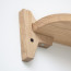Foto Wandplank Eikenhout Ongelakt 80 cm - Detail plankdrager