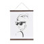 Posterhanger Donker Eiken 41cm