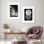 Wissellijst A0 Wit met print aan muur