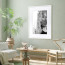 Wissellijst A1 Wit met print aan muur