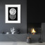 Wissellijst 60x90cm Zilver met print aan muur