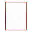 Wissellijst Rood A4 - Leeg