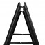 Stoepbord A-model A1 Zwart Detail