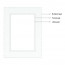 Passe Partout Zwart 60x80 cm - Afmetingen