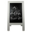 Krijtstoepbord Steigerhout 75x135cm Front