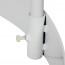 Stoepbord Round Tube A1 Wit met wielen detail