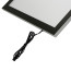 LED Bord Eco Magnetisch Zwart A4 - Hoek detail