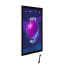 LED Bord Eco Magnetisch Zwart A4 - Schuin