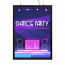 LED Bord Eco Magnetisch Zwart A4 Dubbelzijdig - Art Print